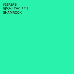 #28F2AB - Shamrock Color Image