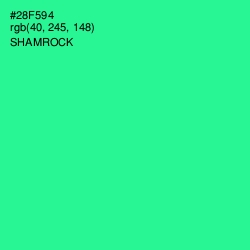 #28F594 - Shamrock Color Image