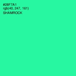 #28F7A1 - Shamrock Color Image