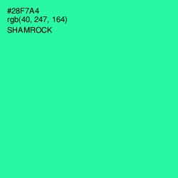 #28F7A4 - Shamrock Color Image