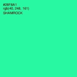 #28F8A1 - Shamrock Color Image