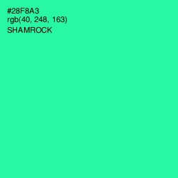 #28F8A3 - Shamrock Color Image