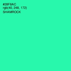 #28F8AC - Shamrock Color Image