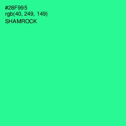 #28F995 - Shamrock Color Image