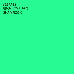 #28FA93 - Shamrock Color Image