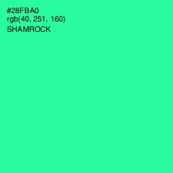 #28FBA0 - Shamrock Color Image