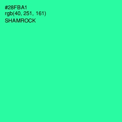 #28FBA1 - Shamrock Color Image