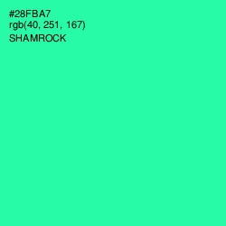 #28FBA7 - Shamrock Color Image