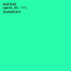 #28FBAB - Shamrock Color Image