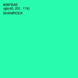 #28FBAE - Shamrock Color Image