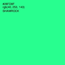 #28FD8F - Shamrock Color Image