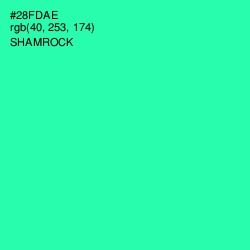#28FDAE - Shamrock Color Image