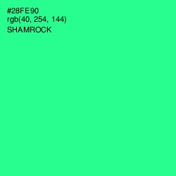 #28FE90 - Shamrock Color Image