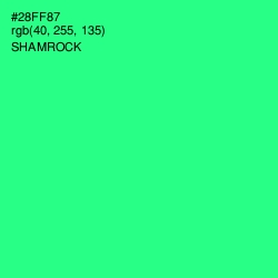 #28FF87 - Shamrock Color Image