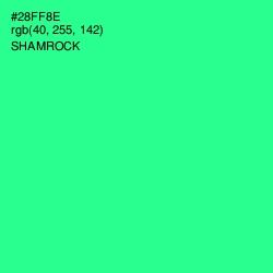 #28FF8E - Shamrock Color Image