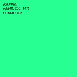 #28FF93 - Shamrock Color Image