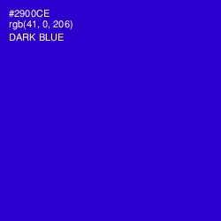 #2900CE - Dark Blue Color Image