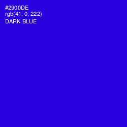 #2900DE - Dark Blue Color Image