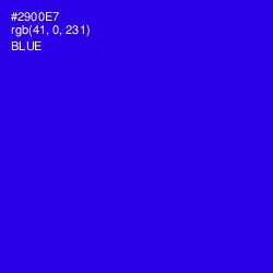 #2900E7 - Blue Color Image