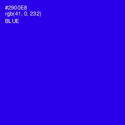 #2900E8 - Blue Color Image