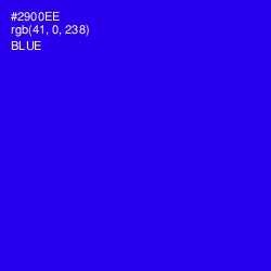 #2900EE - Blue Color Image