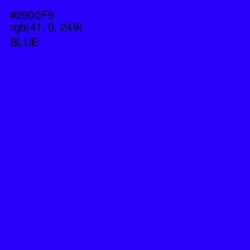 #2900F9 - Blue Color Image