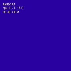 #2901A1 - Blue Gem Color Image