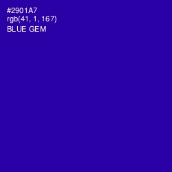 #2901A7 - Blue Gem Color Image