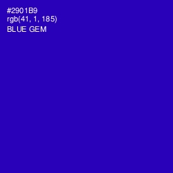 #2901B9 - Blue Gem Color Image