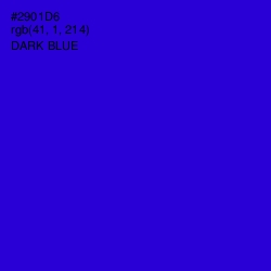 #2901D6 - Dark Blue Color Image