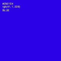 #2901E4 - Blue Color Image