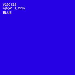 #2901E5 - Blue Color Image