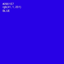 #2901E7 - Blue Color Image