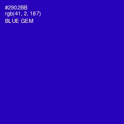 #2902BB - Blue Gem Color Image