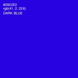 #2902E2 - Dark Blue Color Image
