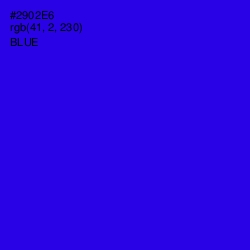 #2902E6 - Blue Color Image