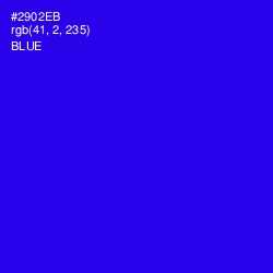 #2902EB - Blue Color Image