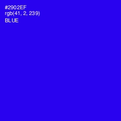 #2902EF - Blue Color Image