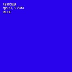 #2903EB - Blue Color Image