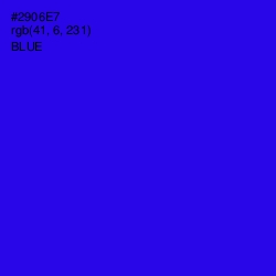 #2906E7 - Blue Color Image