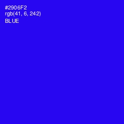 #2906F2 - Blue Color Image