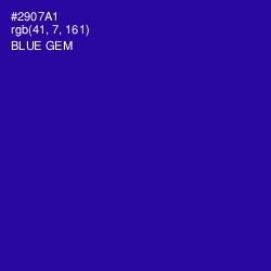 #2907A1 - Blue Gem Color Image