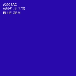 #2908AC - Blue Gem Color Image