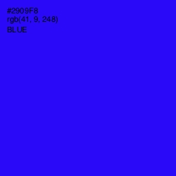 #2909F8 - Blue Color Image