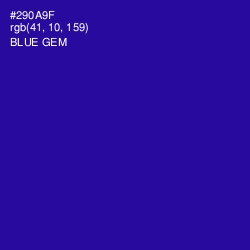 #290A9F - Blue Gem Color Image