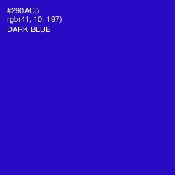 #290AC5 - Dark Blue Color Image