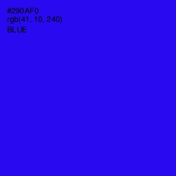 #290AF0 - Blue Color Image