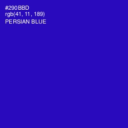 #290BBD - Persian Blue Color Image