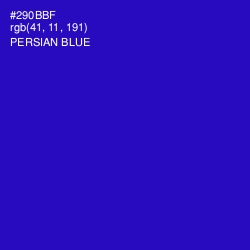 #290BBF - Persian Blue Color Image