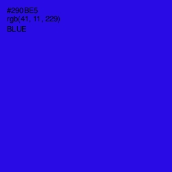 #290BE5 - Blue Color Image